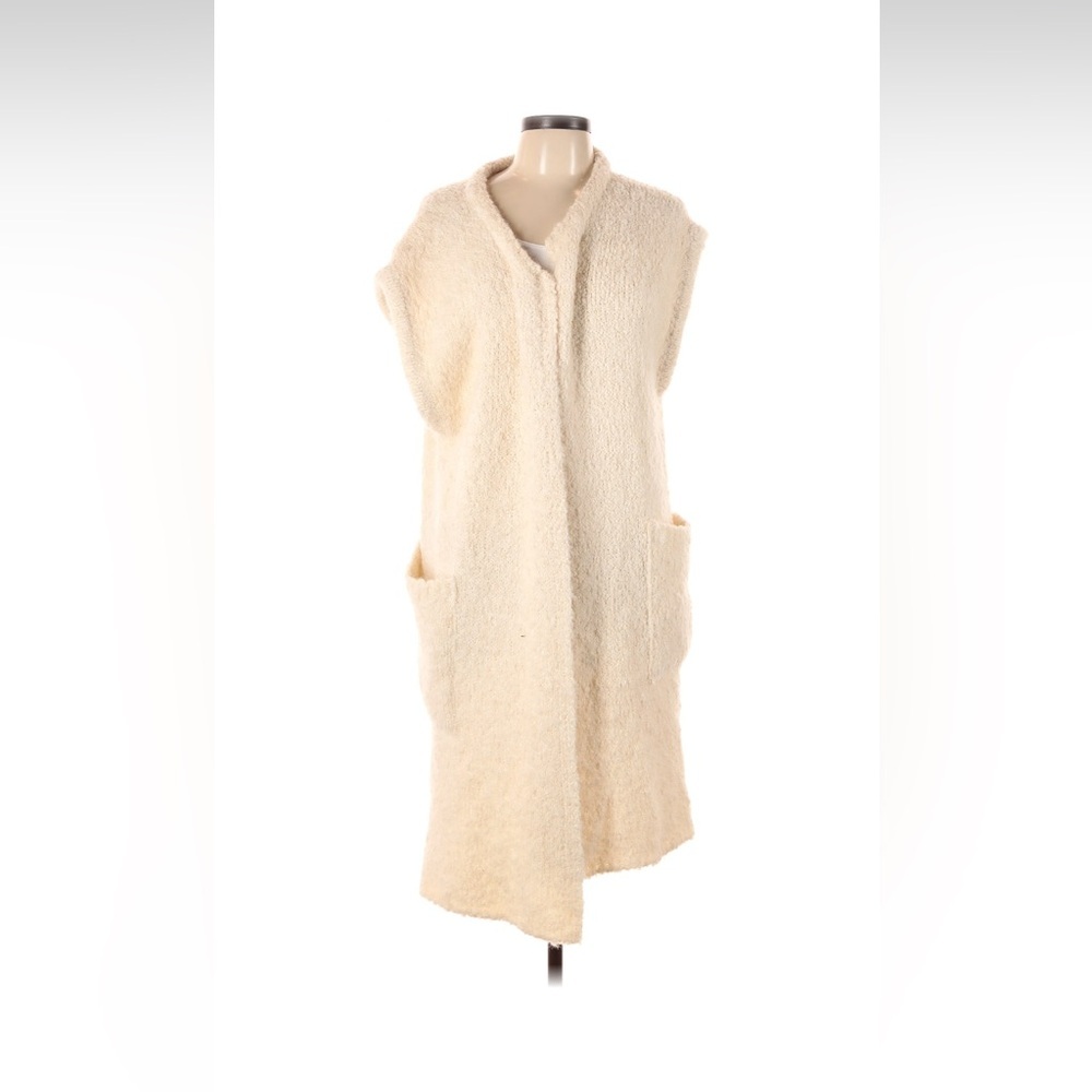 Pomandere long sweater vest 10 mohair 16 wool 17 poly 27 alpaca 30 acrylic